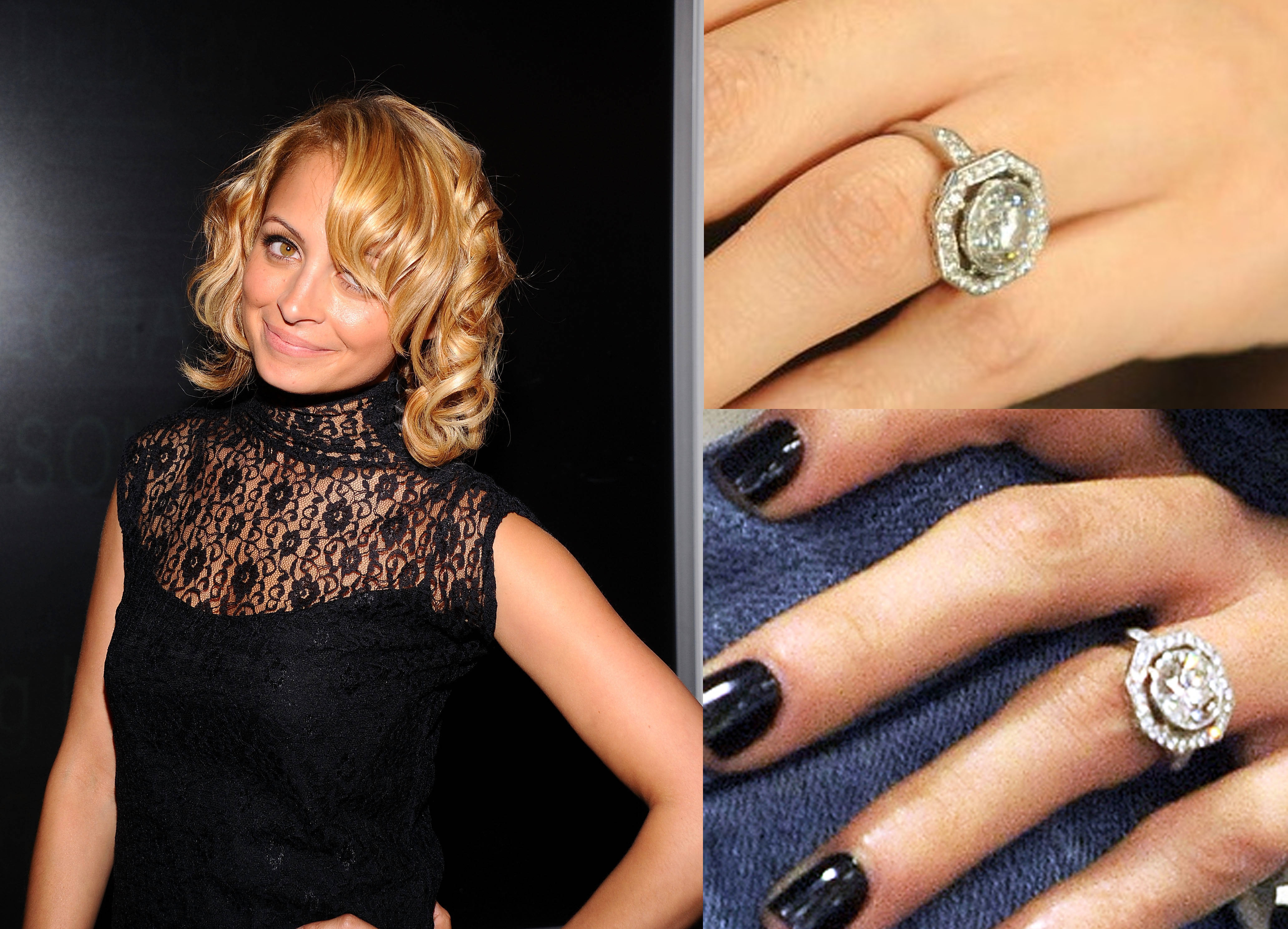 Celebrity vintage style engagement rings